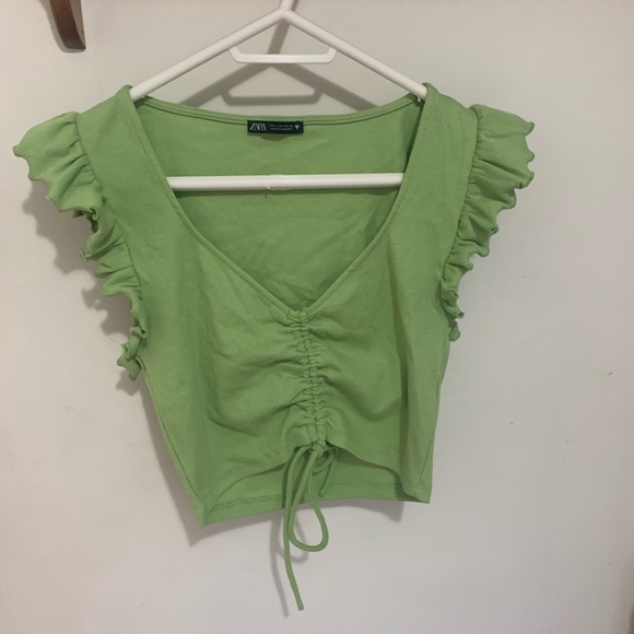 Zara green crop top - Picture 3 of 3